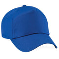 Royal - Front - Beechfield Unisex Plain Original 5 Panel Baseball Cap