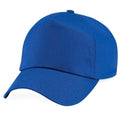 Royal - Back - Beechfield Unisex Plain Original 5 Panel Baseball Cap