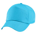 Surf Blue - Back - Beechfield Unisex Plain Original 5 Panel Baseball Cap