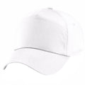 White - Back - Beechfield Unisex Plain Original 5 Panel Baseball Cap