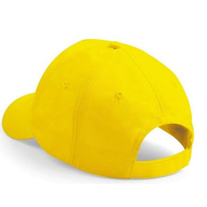 Yellow - Side - Beechfield Unisex Plain Original 5 Panel Baseball Cap