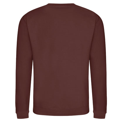 Chocolate Fudge Brownie - Back - AWDis Just Hoods AWDis Unisex Crew Neck Plain Sweatshirt (280 GSM)