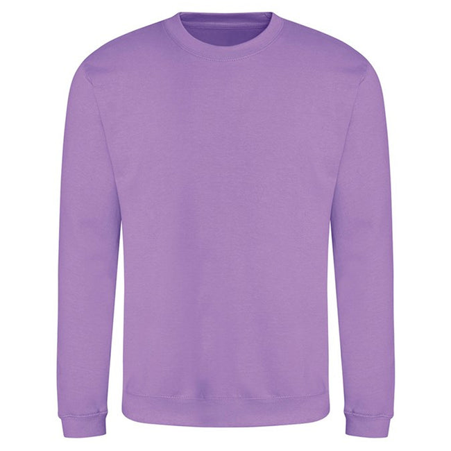 Digital Lavender - Front - AWDis Just Hoods AWDis Unisex Crew Neck Plain Sweatshirt (280 GSM)