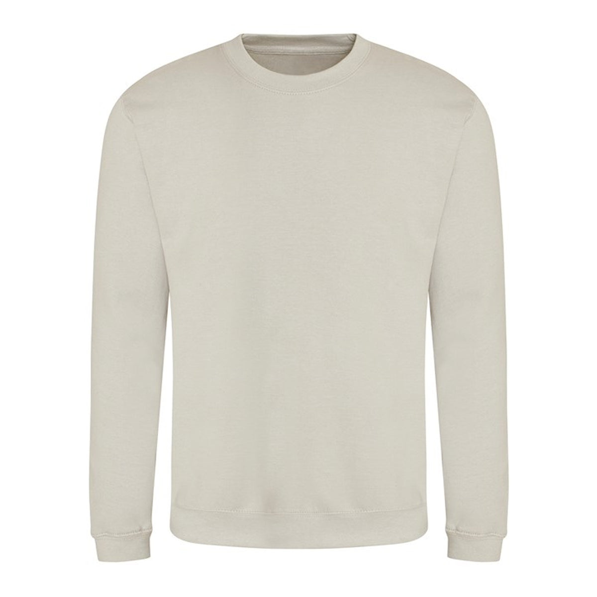 Natural Stone - Front - AWDis Just Hoods AWDis Unisex Crew Neck Plain Sweatshirt (280 GSM)