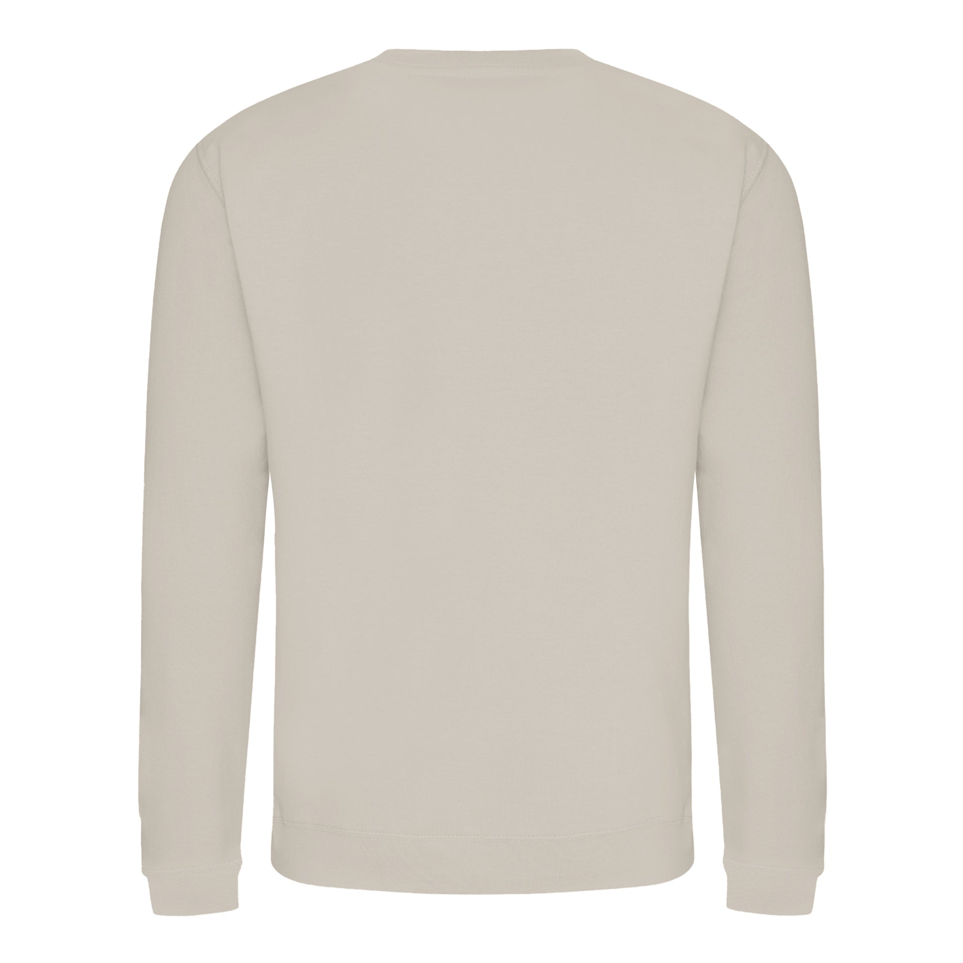 Natural Stone - Back - AWDis Just Hoods AWDis Unisex Crew Neck Plain Sweatshirt (280 GSM)