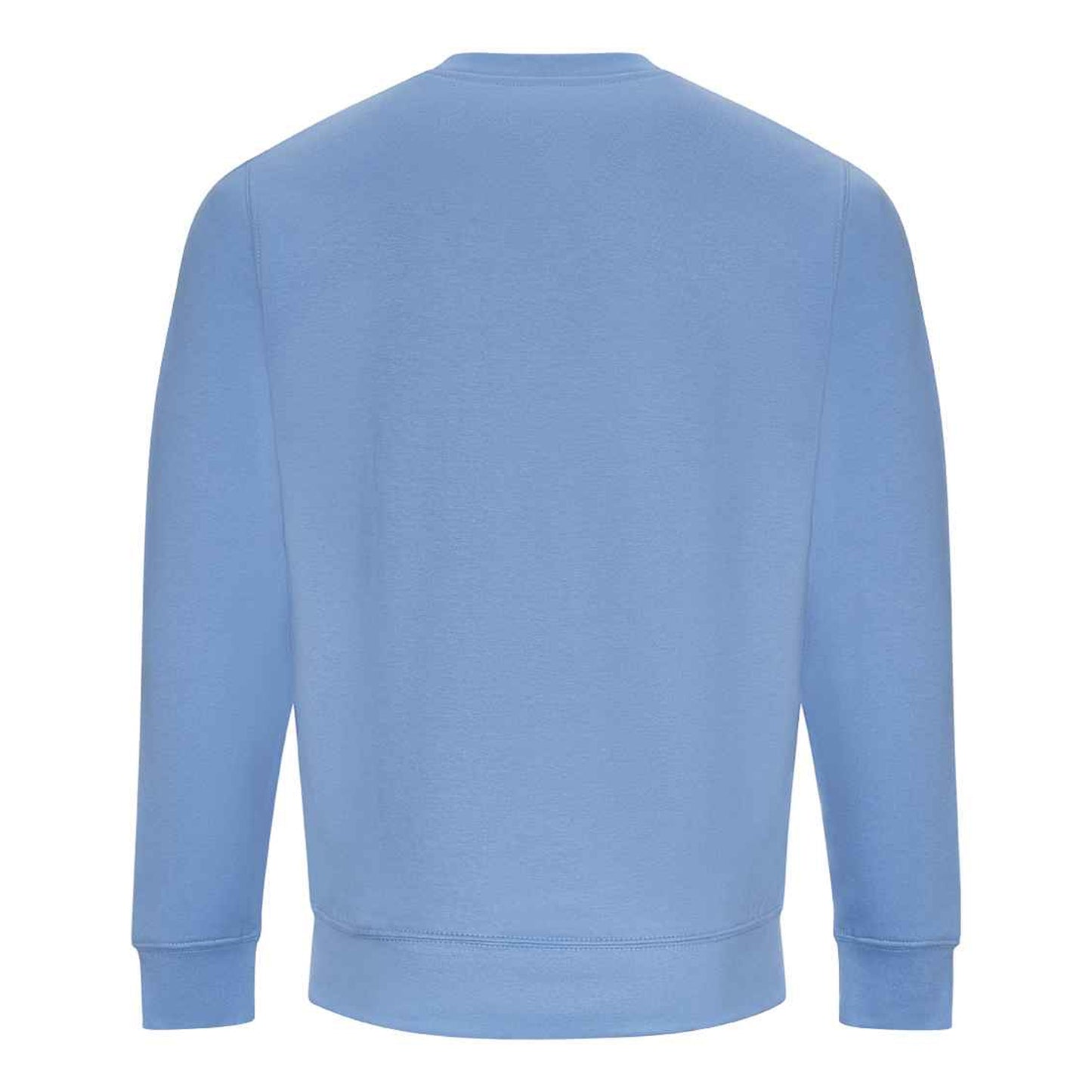 Cornflower Blue - Back - AWDis Just Hoods AWDis Unisex Crew Neck Plain Sweatshirt (280 GSM)