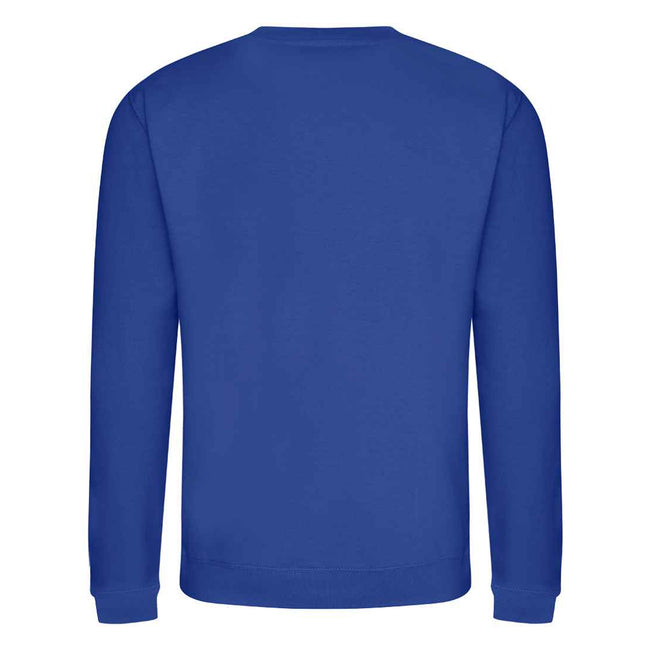 Bright Royal - Back - AWDis Just Hoods AWDis Unisex Crew Neck Plain Sweatshirt (280 GSM)