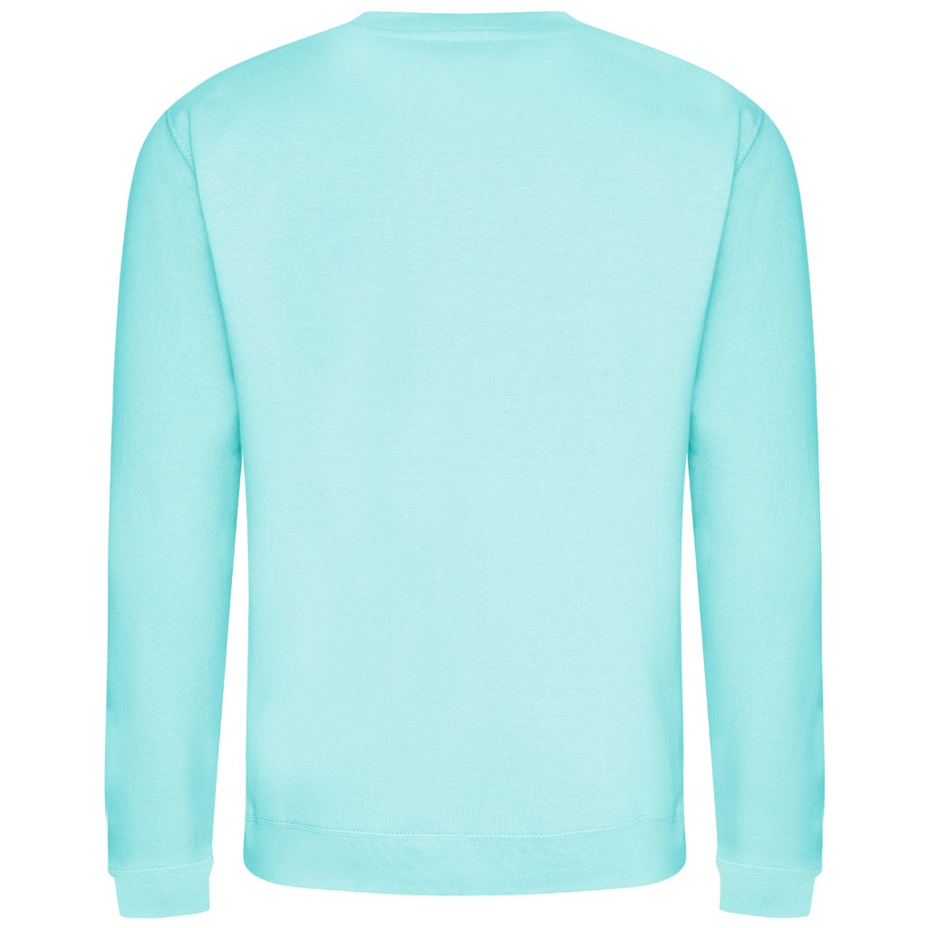 Peppermint - Side - AWDis Just Hoods AWDis Unisex Crew Neck Plain Sweatshirt (280 GSM)
