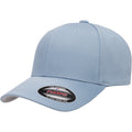 Slate Blue - Front - Flexfit Childrens-Kids Wooly Combed Cap