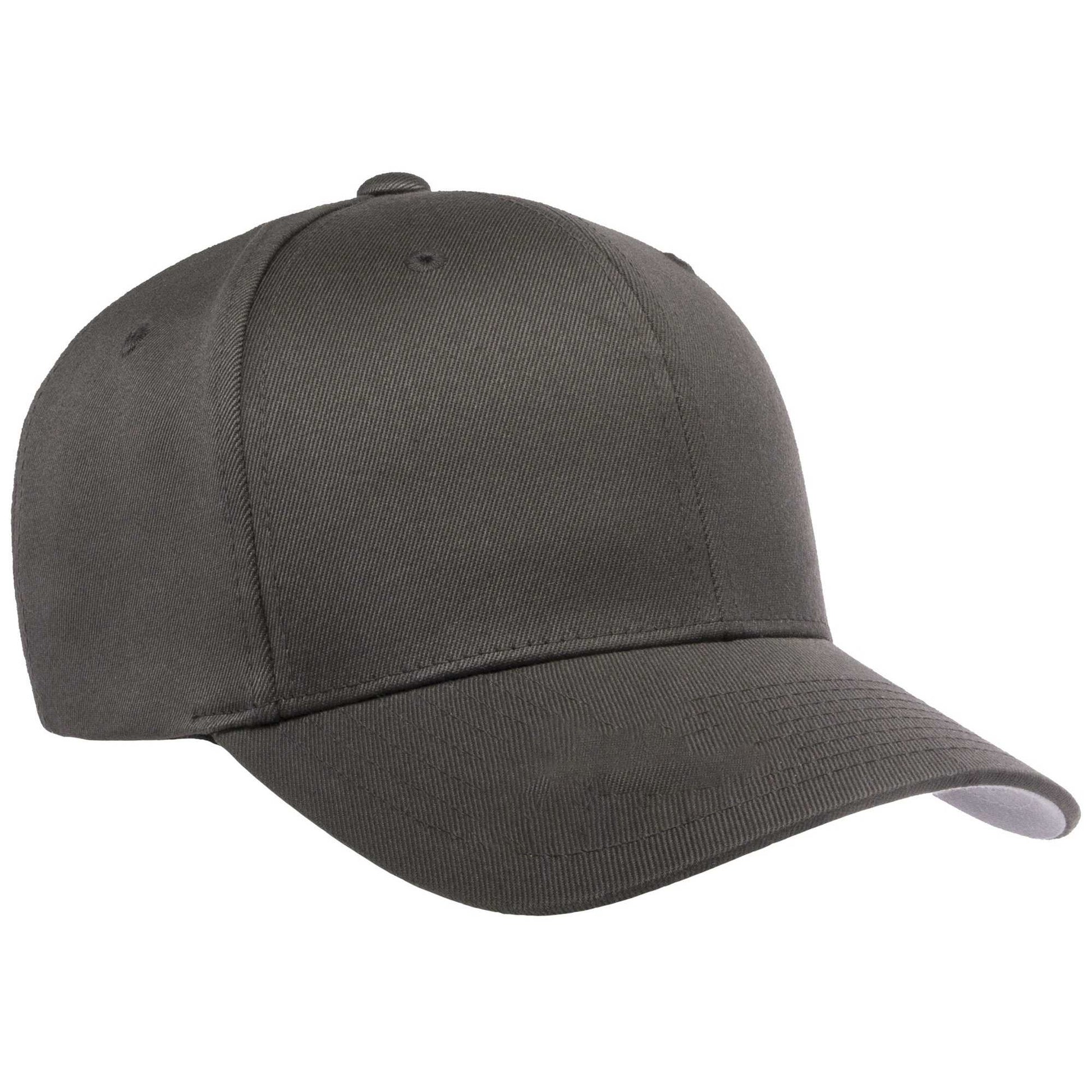Dark Grey - Back - Flexfit Childrens-Kids Wooly Combed Cap