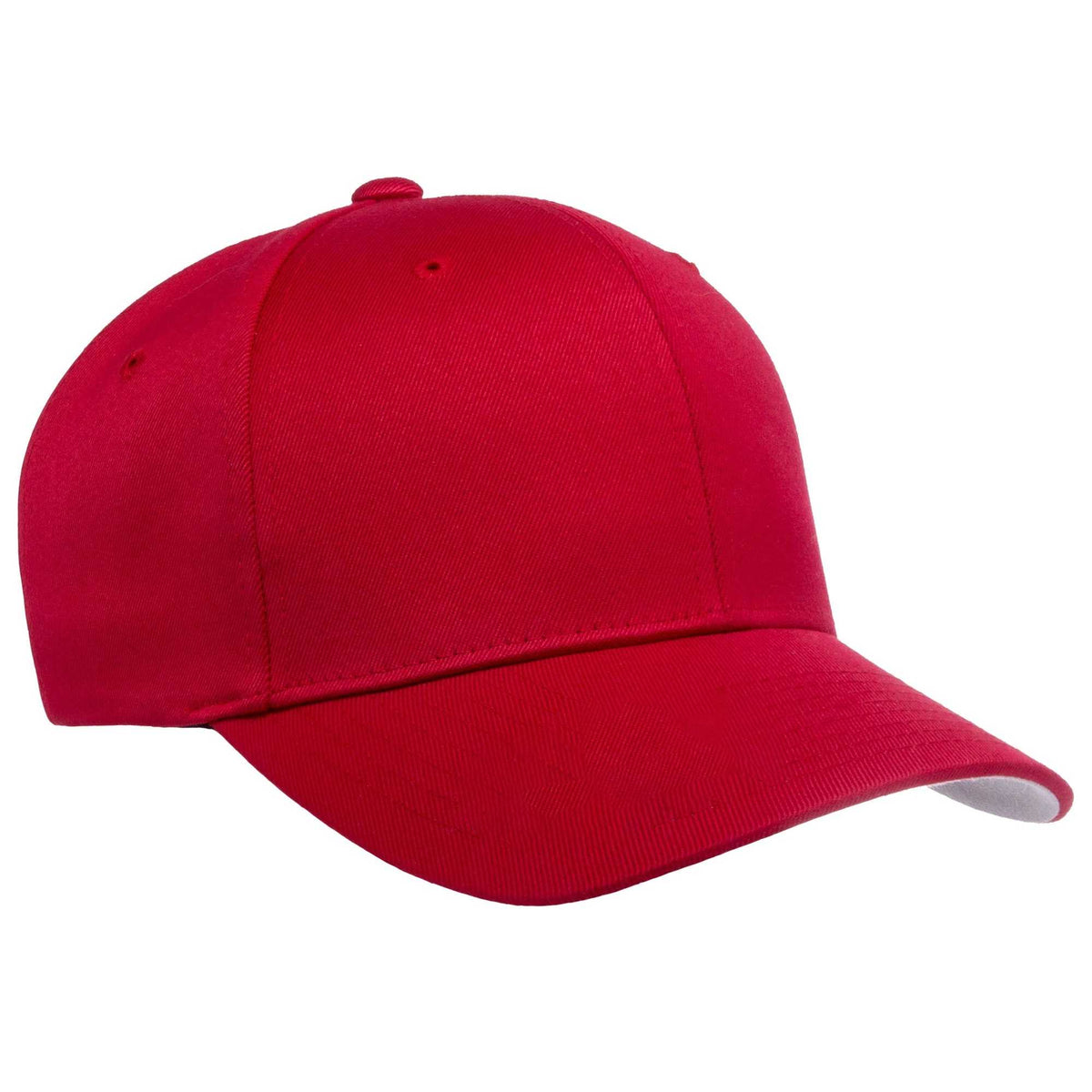 Red - Back - Flexfit Childrens-Kids Wooly Combed Cap