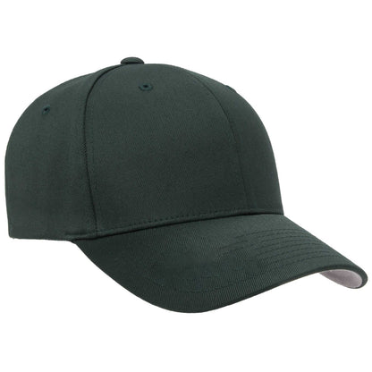 Spruce Green - Back - Flexfit Childrens-Kids Wooly Combed Cap