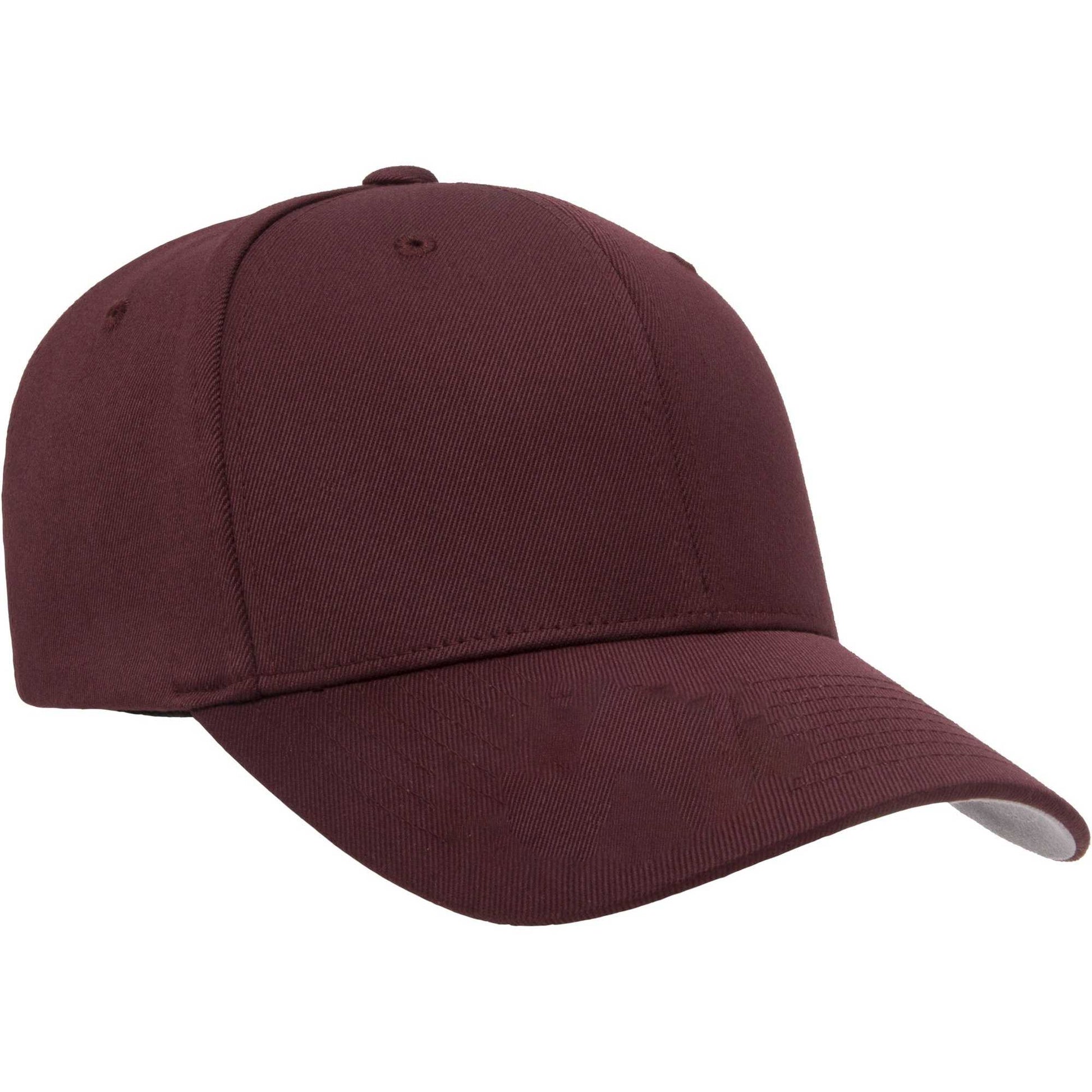 Maroon - Back - Flexfit Childrens-Kids Wooly Combed Cap