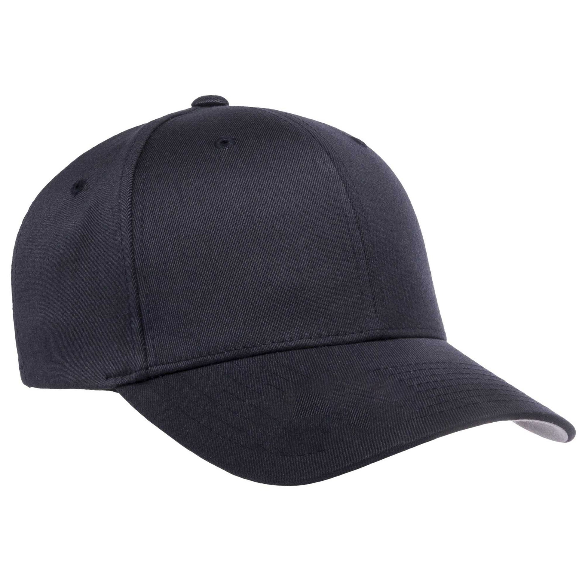 Dark Navy - Back - Flexfit Childrens-Kids Wooly Combed Cap