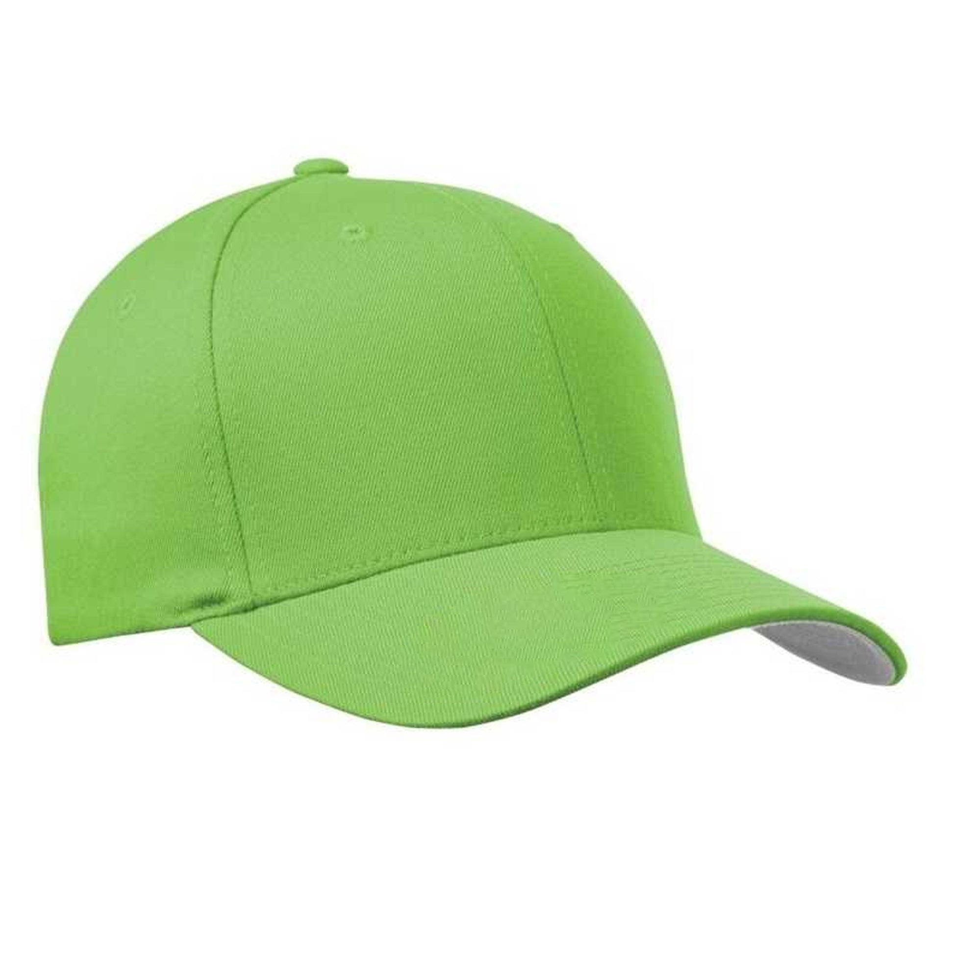 Fresh Green - Back - Flexfit Childrens-Kids Wooly Combed Cap