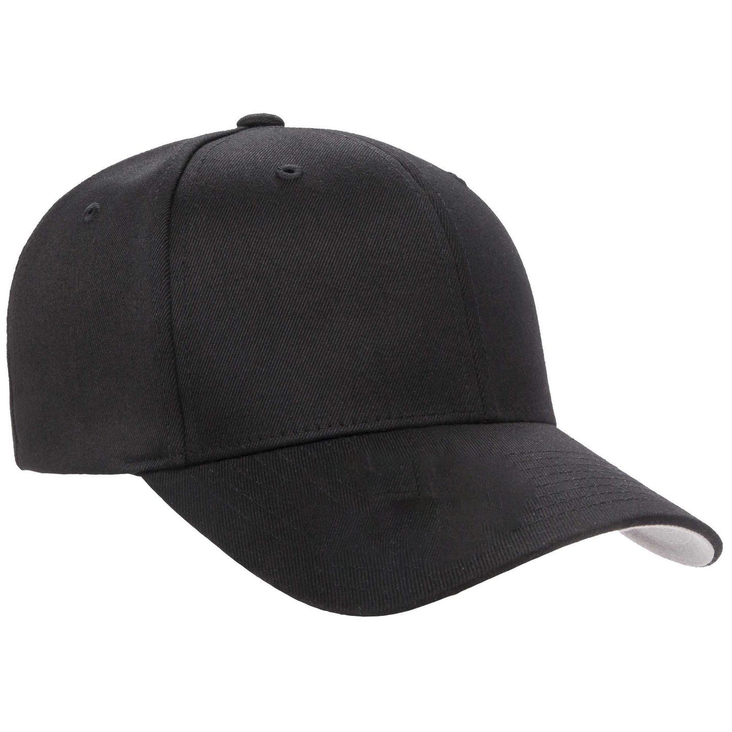Black - Back - Flexfit Childrens-Kids Wooly Combed Cap