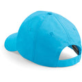 Surf Blue - Side - Beechfield Plain Unisex Junior Original 5 Panel Baseball Cap