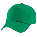 Kelly Green - Back - Beechfield Plain Unisex Junior Original 5 Panel Baseball Cap