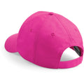 Fuchsia - Side - Beechfield Plain Unisex Junior Original 5 Panel Baseball Cap