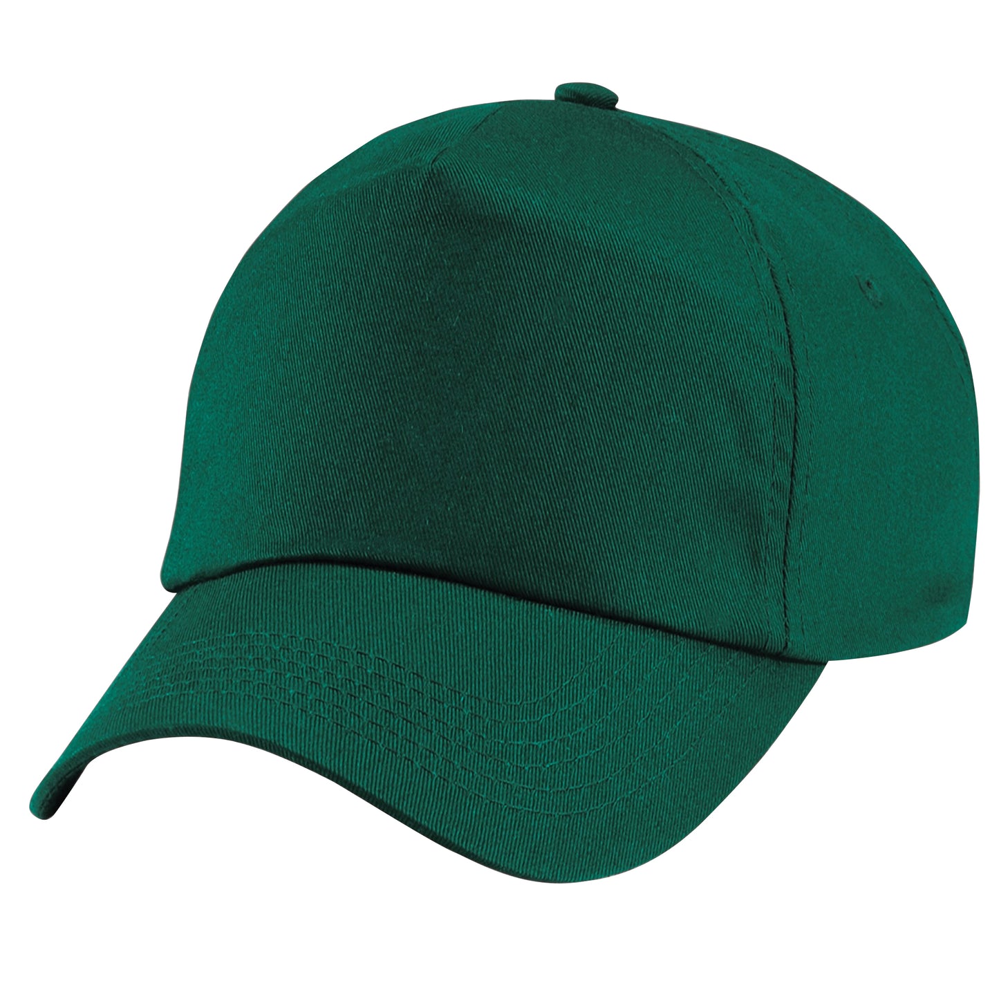 Bottle Green - Back - Beechfield Plain Unisex Junior Original 5 Panel Baseball Cap