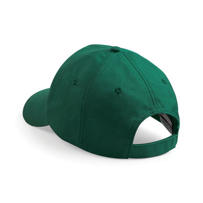 Bottle Green - Side - Beechfield Plain Unisex Junior Original 5 Panel Baseball Cap