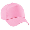 Classic Pink - Front - Beechfield Plain Unisex Junior Original 5 Panel Baseball Cap