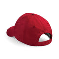 Classic Red - Side - Beechfield Plain Unisex Junior Original 5 Panel Baseball Cap