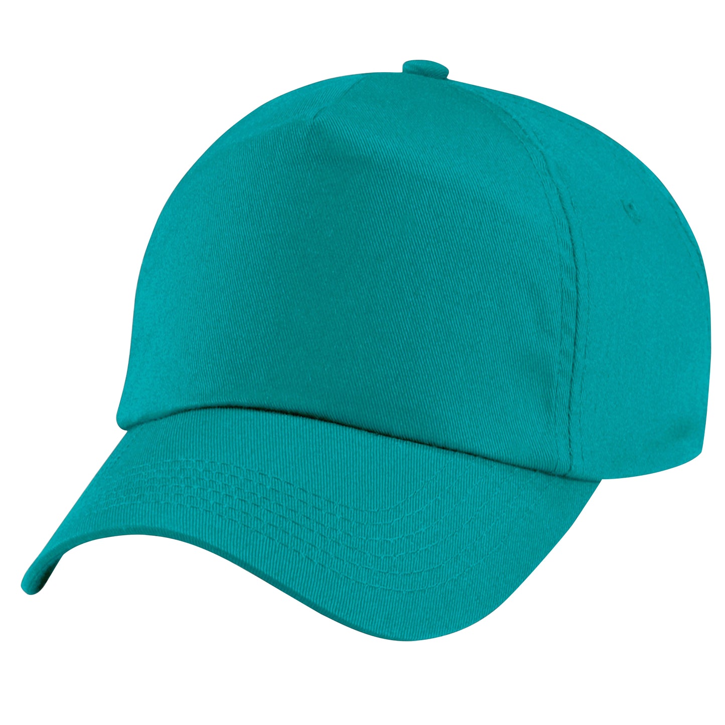 Emerald - Back - Beechfield Plain Unisex Junior Original 5 Panel Baseball Cap