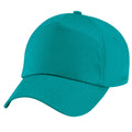 Emerald - Back - Beechfield Plain Unisex Junior Original 5 Panel Baseball Cap