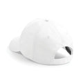 White - Side - Beechfield Plain Unisex Junior Original 5 Panel Baseball Cap