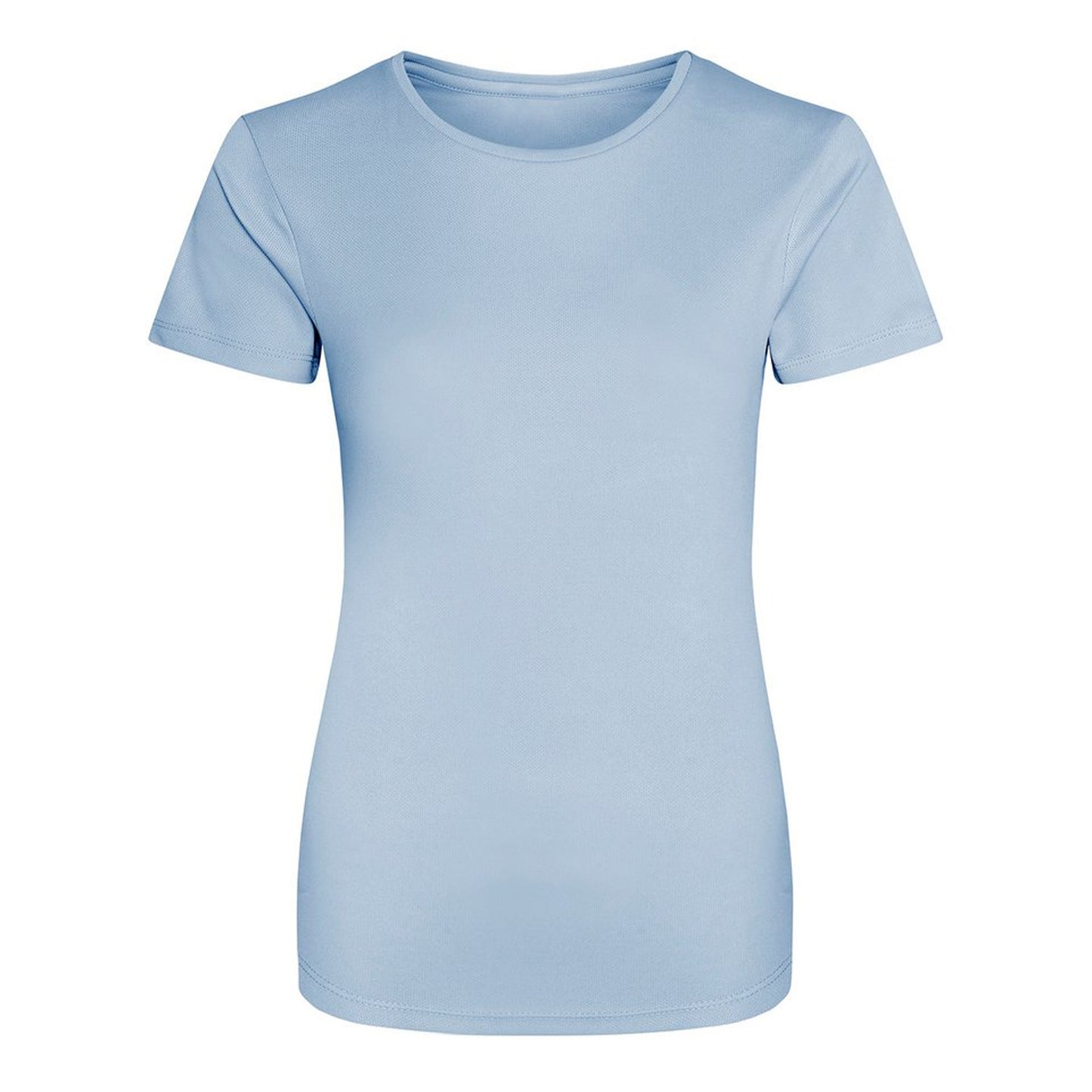 Sky Blue - Front - AWDis Just Cool Womens-Ladies Sports Plain T-Shirt