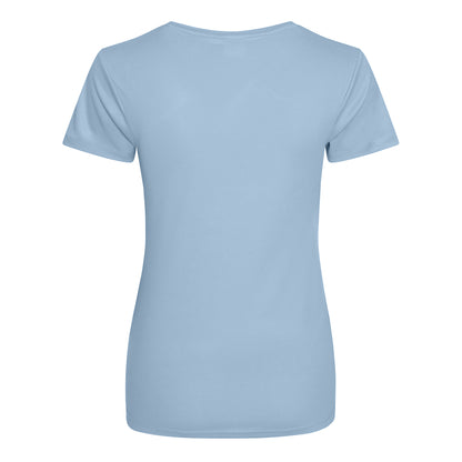 Sky Blue - Back - AWDis Just Cool Womens-Ladies Sports Plain T-Shirt