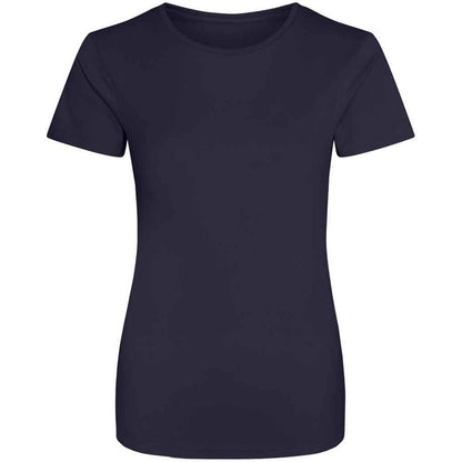 French Navy - Front - AWDis Just Cool Womens-Ladies Sports Plain T-Shirt