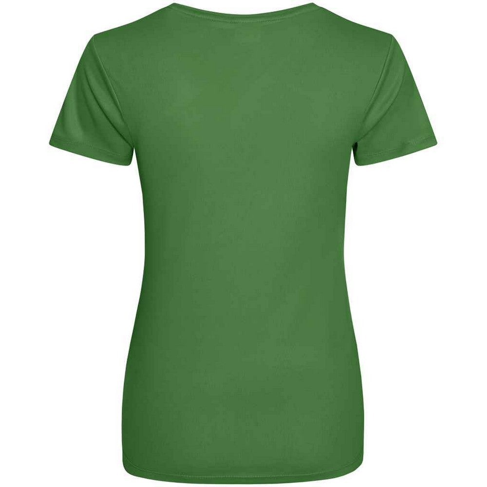 Kelly Green - Back - AWDis Just Cool Womens-Ladies Sports Plain T-Shirt