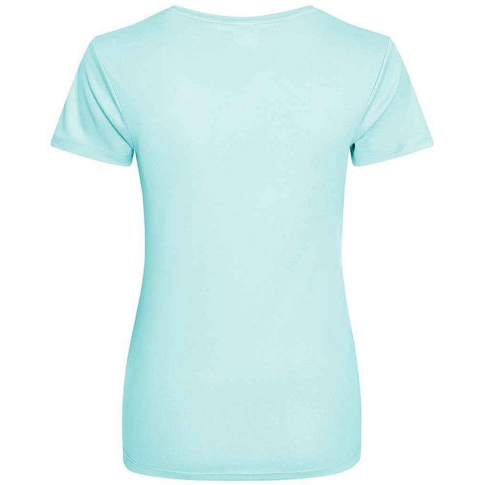 Mint - Back - AWDis Just Cool Womens-Ladies Sports Plain T-Shirt