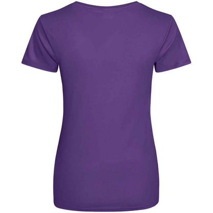 Purple - Back - AWDis Just Cool Womens-Ladies Sports Plain T-Shirt