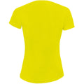 Neon Yellow - Back - SOLS Womens-Ladies Sporty Short Sleeve T-Shirt