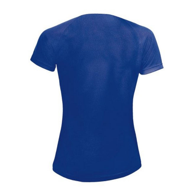 Royal Blue - Side - SOLS Womens-Ladies Sporty Short Sleeve T-Shirt