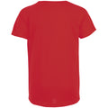 Red - Back - SOLS Childrens-Kids Sporty Unisex Short Sleeve T-Shirt