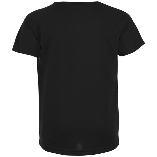Black - Back - SOLS Childrens-Kids Sporty Unisex Short Sleeve T-Shirt