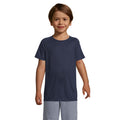 French Navy - Back - SOLS Childrens-Kids Sporty Unisex Short Sleeve T-Shirt