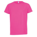 Neon Pink - Front - SOLS Childrens-Kids Sporty Unisex Short Sleeve T-Shirt