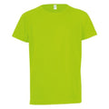 Neon Green - Front - SOLS Childrens-Kids Sporty Unisex Short Sleeve T-Shirt