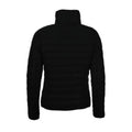 Black - Back - SOLS Womens-Ladies Ride Padded Water Repellent Jacket