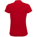 Red - Side - SOLS Womens-Ladies Performer Short Sleeve Pique Polo Shirt