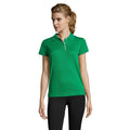 Kelly Green - Back - SOLS Womens-Ladies Performer Short Sleeve Pique Polo Shirt