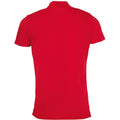 Red - Back - SOLS Mens Performer Short Sleeve Pique Polo Shirt