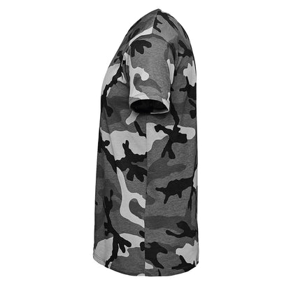Grey Camo - Side - SOLS Mens Camo Short Sleeve T-Shirt