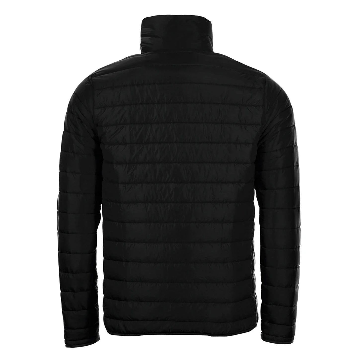 Black - Back - SOLS Mens Ride Padded Water Repellent Jacket