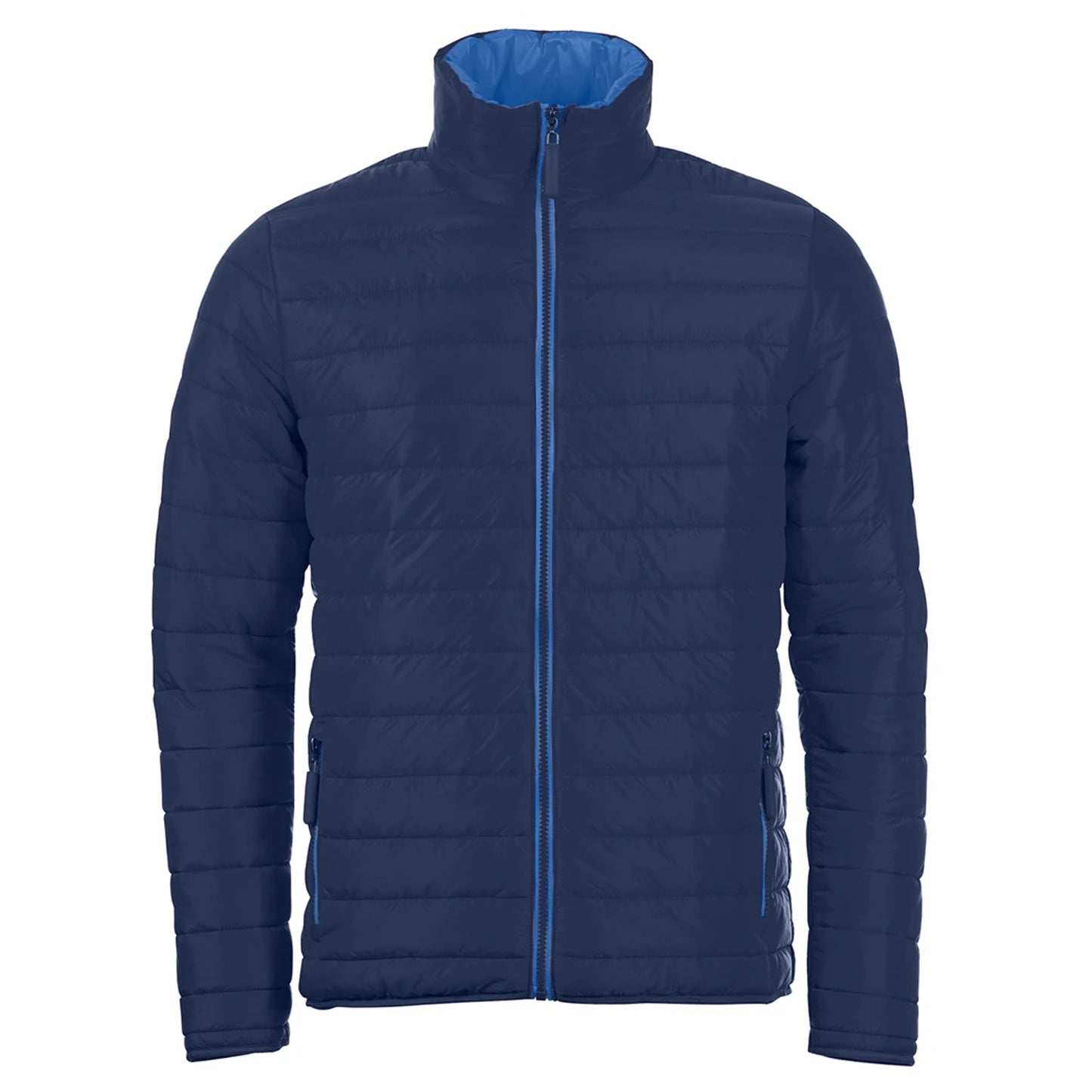 Navy - Front - SOLS Mens Ride Padded Water Repellent Jacket